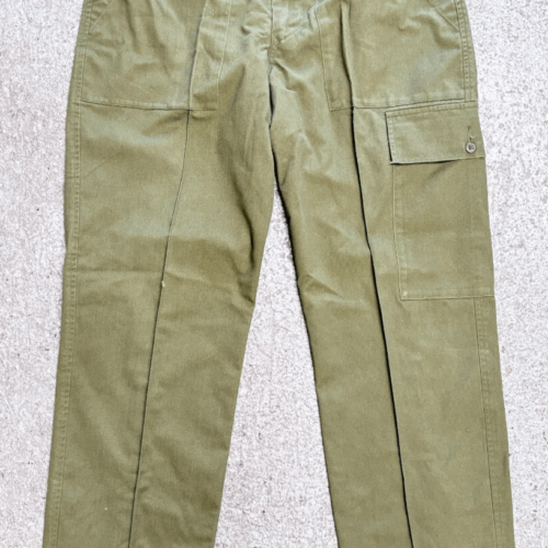 BRITISH ARMY ISSUED GREEN LIGHTWEIGHT TROUSERS 80/80/96 GRADE 1 CADET (B6)