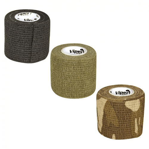 VIPER TACTICAL 4.5m STEALTH WRAP TAPE REUSABLE GUN RIFLE CONCEALMENT SHOOTING
