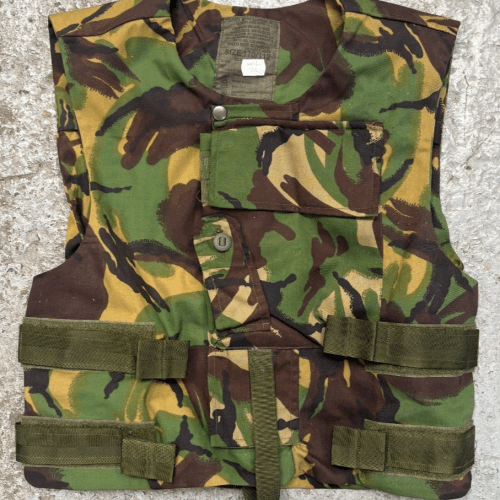 BRITISH ARMY BODY ARMOUR COVER VEST 170/112 PLATE CARRIER FLAK JACKET CAMO B11
