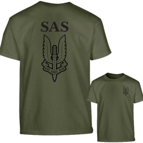 Boys British Army SAS T-SHIRT 3-13 Years 100% COTTON TOP SOLDIER FANCY DRESS