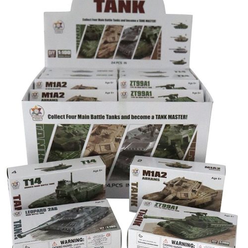 KIDS Battle Tank Plastic Model Kit Age 6+ 4 Designs TOY BOYS GIRLS ARMY