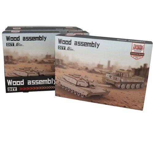 KIDS Wooden Battle Tank Model Kit Age 6+ 2 Designs TOY Crafts BOYS GIRLS ARMY