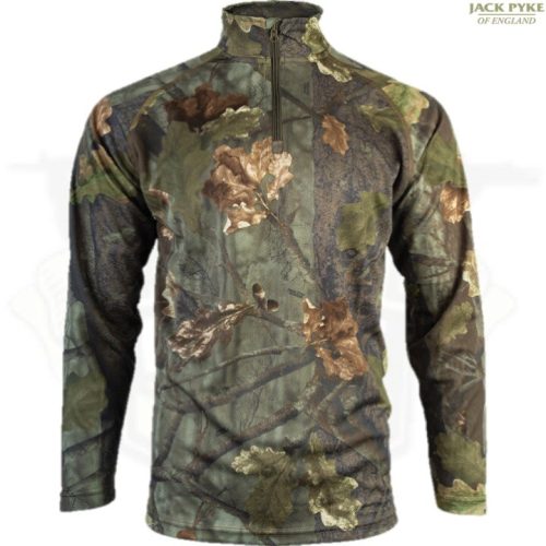 JACK PYKE QUICK WICK ARMOUR TOP EVO CAMO 1/4 ZIP T-SHIRT S-3XL FAST WICKING MESH