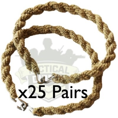 25 Pairs Army Trousers Twisters Twists Twisties Hiking Cadet Soldier MTP COYOTE