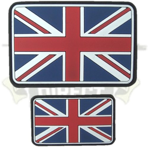 Union Jack Patch Full Colour HOOK & LOOP PVC BADGE UK TACTICAL MORALE ARMY