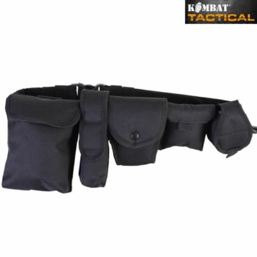 TACTICAL SECURITY PATROL BELT SYSTEM MENS UTILITY POUCH POLICE GUARD AIRSOFT
