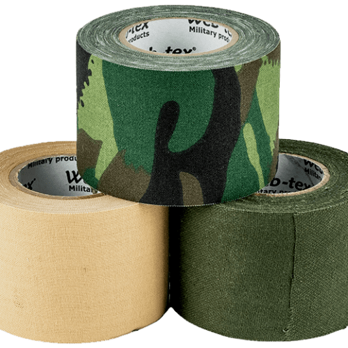 WEB-TEX 10M FABRIC TAPE ULTRA STRENGTH ADHESIVE RIFLE CONCEALMENT ARMY CAMO