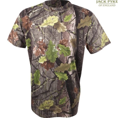 CLEARANCE! Jack Pyke Short Sleeve T-Shirt MENS ENGLISH OAK EVO CAMO HUNTING