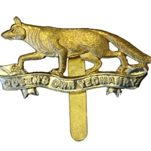 Queen's Own Yeomanry Beret Cap Badge British Army Issued Military Insignia
