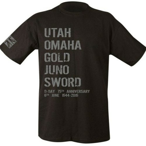 MILITARY T-SHIRT D-DAY BEACHES UTAH MENS S-2XL BRITISH ARMY WW2 ANNIVERSARY