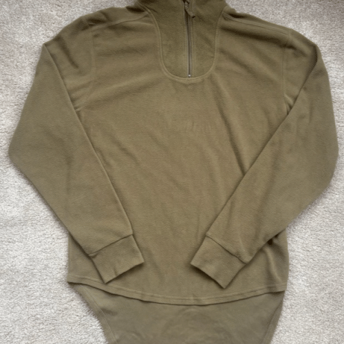 BRITISH ARMY Aircrew THERMAL UNDERSHIRT FR Olive FLEECE Base Layer Norgi (1T)