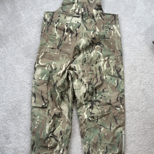 British Army Petroleum Protective Salopettes MTP Camo 80/96/112 Waterproof (3H)