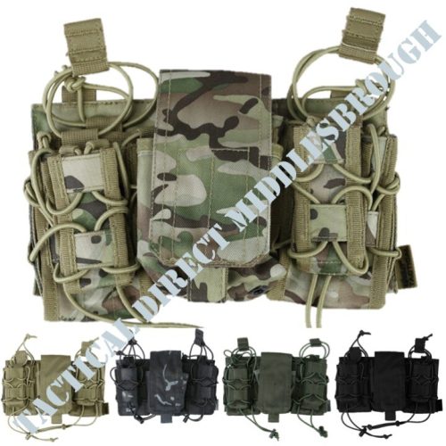 MODULAR MAG FAST RIG POUCH TACTICAL MAGAZINE AMMO HOLDER ARMY WEBBING AIRSOFT