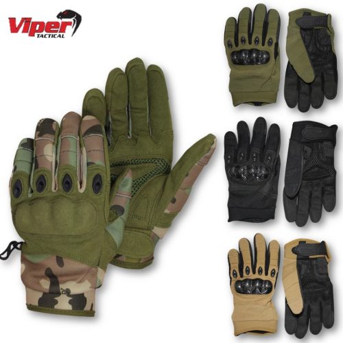 VIPER TACTICAL ELITE GLOVES MENS SHOOTING BIKERS CARBON KNUCKLE AIRSOFT ARMY