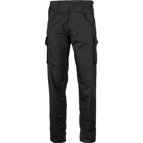 MIL-COM Mens MOD Black Trousers 28-42 INCH Ripstop Security AIRSOFT WORKWEAR