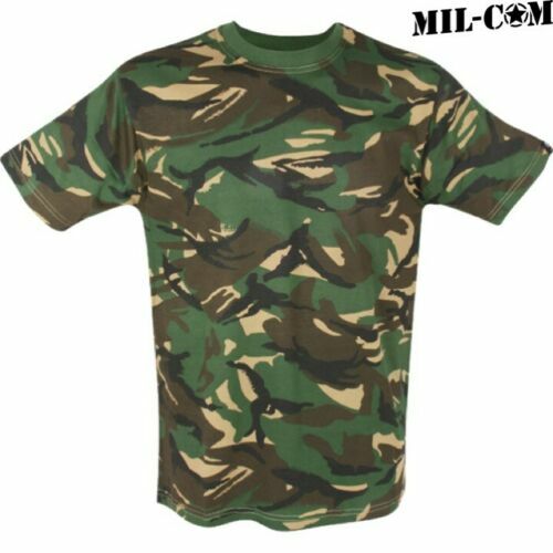 MIL-COM Camo T-SHIRT MENS S-2XL 100% COTTON DPM CAMOUFLAGE BRITISH ARMY CADET