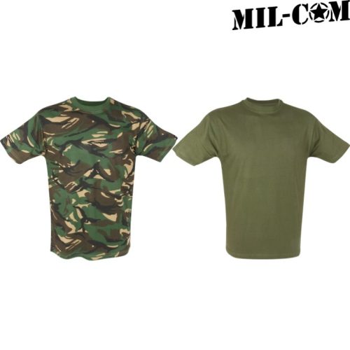 MIL-COM KIDS ARMY T-SHIRT AGE 3-12 YEARS DPM CAMO OLIVE BOYS GIRLS SOLDIER TOP