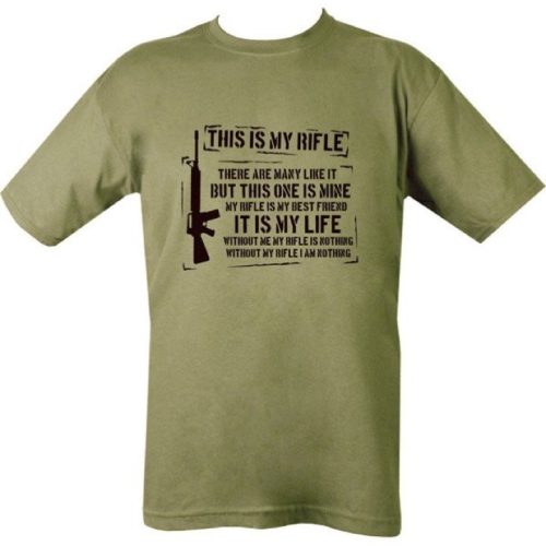 BRITISH ARMY T-SHIRT MENS S-2XL MY RIFLE POEM RIFLEMANS CREED FUNNY SNIPER USMC