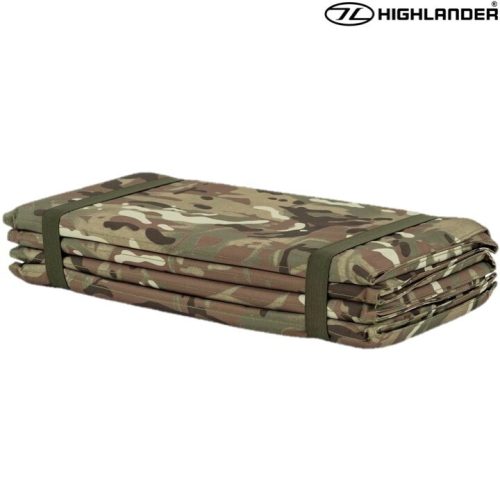 HIGHLANDER FOLDING MILITARY SLEEPING MAT CAMPING ARMY MTP HMTC CAMOUFLAGE CAMO