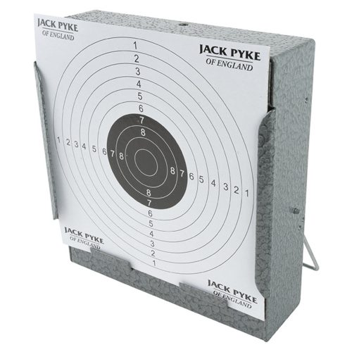 JACK PYKE STEEL TARGET HOLDER & PELLET CATCHER & PAPER TARGETS SHOOTING PRACTICE