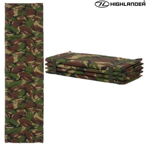 HIGHLANDER FOLDING MILITARY SLEEPING MAT CAMPING ARMY DPM CAMOUFLAGE CAMO CADET