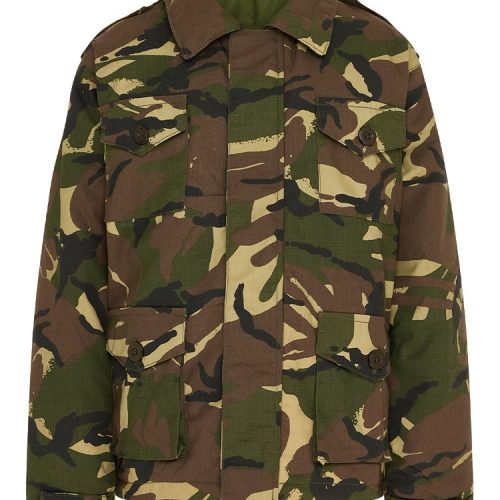 BOYS ARMY CAMOUFLAGE PADDED COAT KIDS AGE 3-13 RIPSTOP JACKET BOYS DPM CAMO