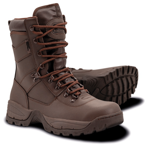 Forces MOD Combat Boots Brown Leather Army Cadet Military Security Boy Mens