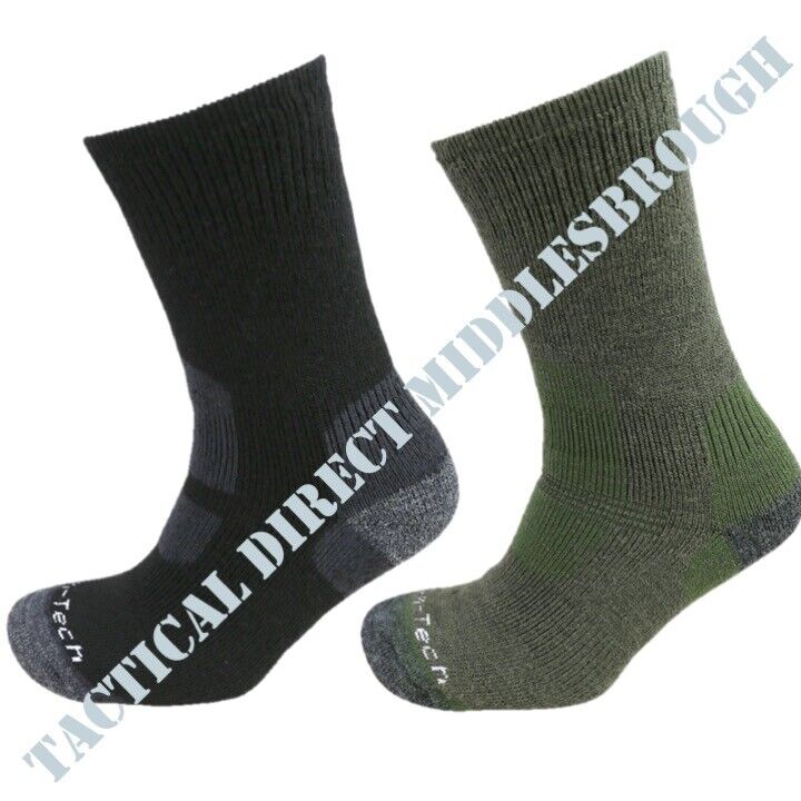 ARMY ODIN COLD WEATHER SOCKS MENS 7-12 BLACK GREEN WOOL CADET PATROL ...