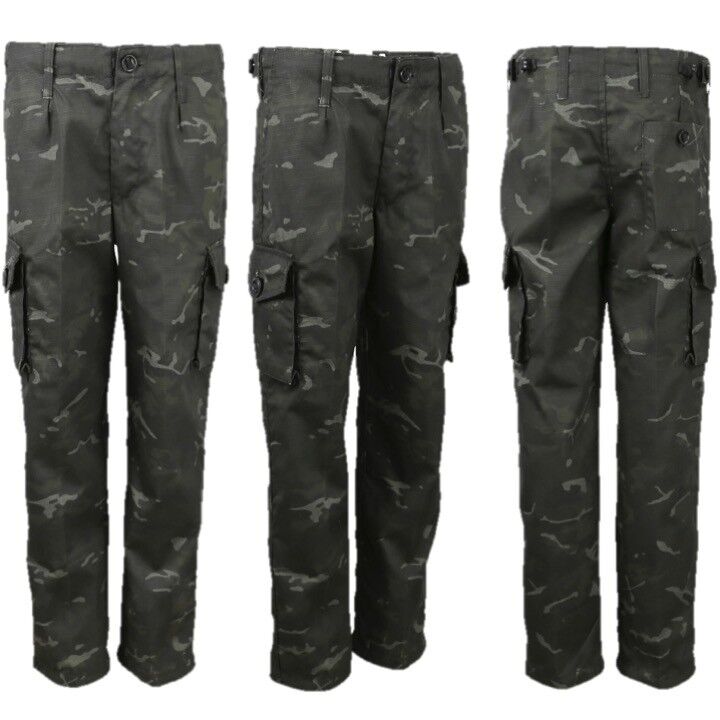 Variation-of-KIDS-ARMY-CLOTHING-BOYS-T-SHIRT-TROUSERS-VEST-HELMET-CAP-HOODIE-SAS-BLACK-CAMO-323173522780-f77e