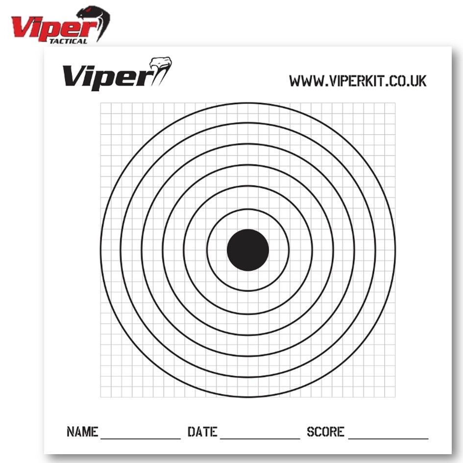 VIPER x100 PRO TARGET PAPER TARGETS BB AIRSOFT SLINGSHOT AIR RIFLE ...