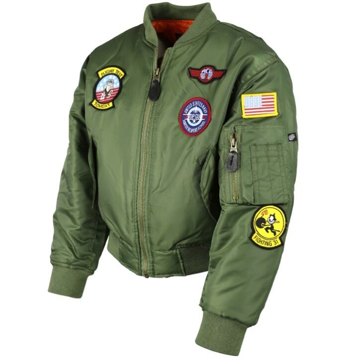 KIDS-MA1-TOPGUN-FLIGHT-BOMBER-JACKET-3-13-BOYS-COAT-USA-ARMY-AMERICAN-FLAG-223366645972-2