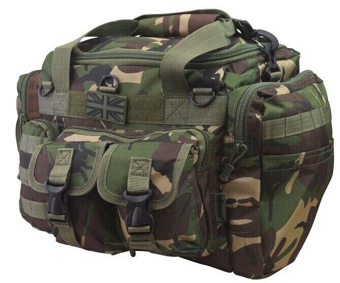 Variation-of-ARMY-CAMO-SAXON-HOLDALL-BAG-35-LITRE-WEEKEND-TRAVEL-CADET-BAG-MTP-BTP-BLACK-CAMO-225884299692-0407