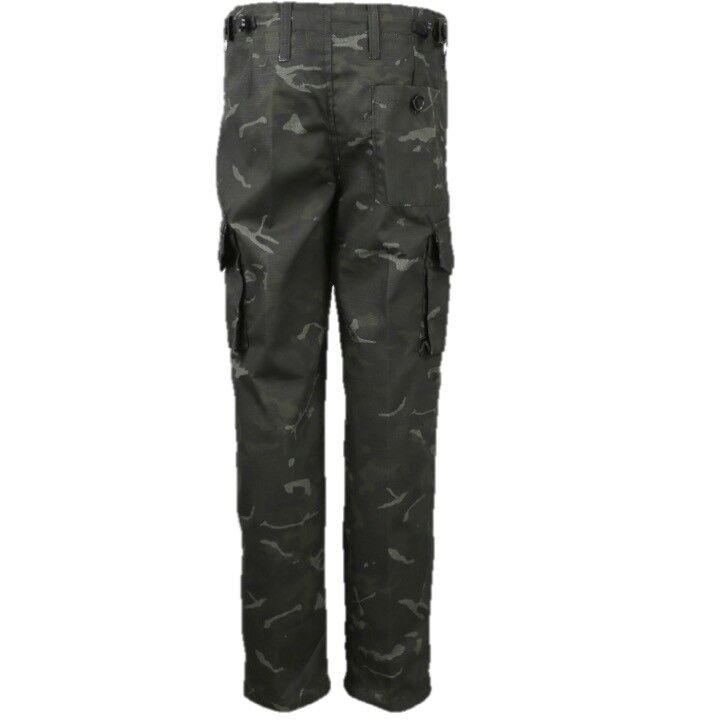 KIDS-ARMY-TROUSERS-AGE-3-13-RIPSTOP-BOYS-SOLDIER-FANCY-DRESS-SAS-BLACK-CAMO-225967594013-2