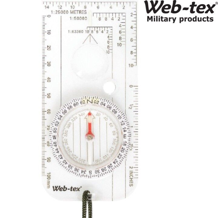 WEB-TEX MILITARY MAP COMPASS MILS RULER SCALE ORIENTEERING BRITISH ARMY ...