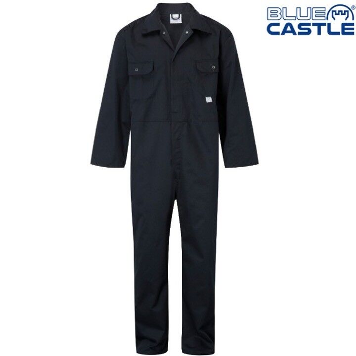 BLUE-CASTLE-STUD-FRONT-COVERALLS-MENS-36-54-CHEST-WORKWEAR-OVERALLS-BOILERSUIT-233282333625-3