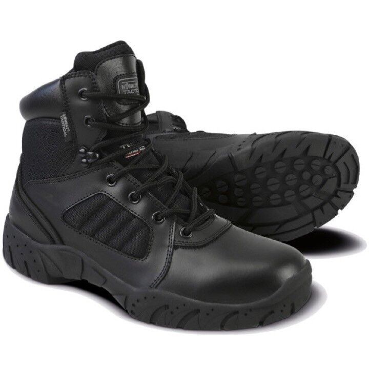 MENS-6-TACTICAL-PRO-BOOTS-SIDE-ZIP-UK-6-12-BIKER-FOOTWEAR-BRITISH-ARMY-BLACK-234939545065-2