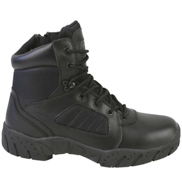 MENS-6-TACTICAL-PRO-BOOTS-SIDE-ZIP-UK-6-12-BIKER-FOOTWEAR-BRITISH-ARMY-BLACK-234939545065-3
