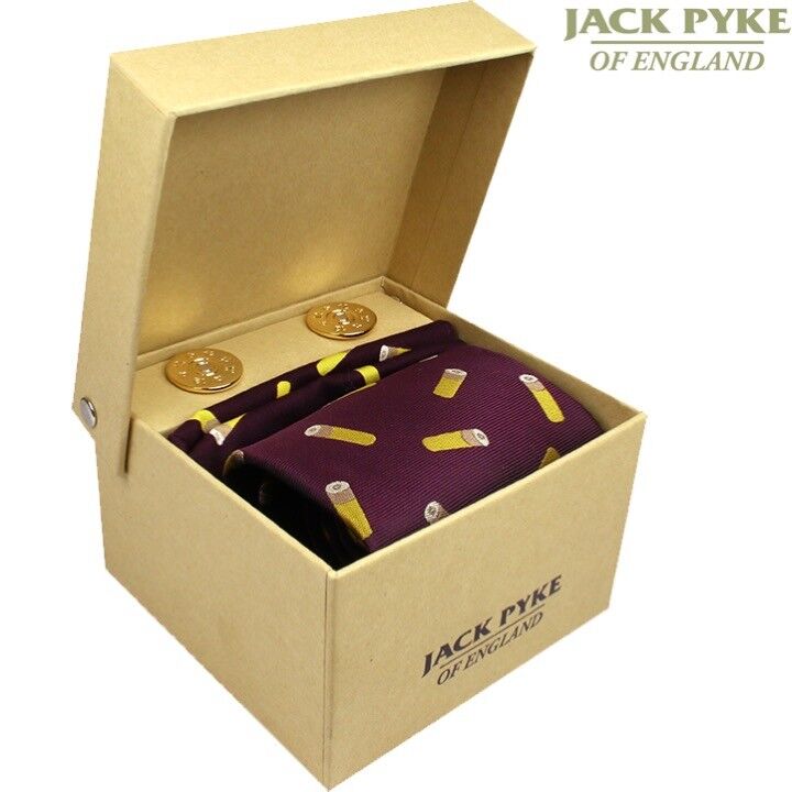 JACK-PYKE-CARTRIDGE-TIE-HANKY-CUFFLINKS-GIFT-SET-MENS-SUIT-SHOOTING-HUNTING-325884104656-2