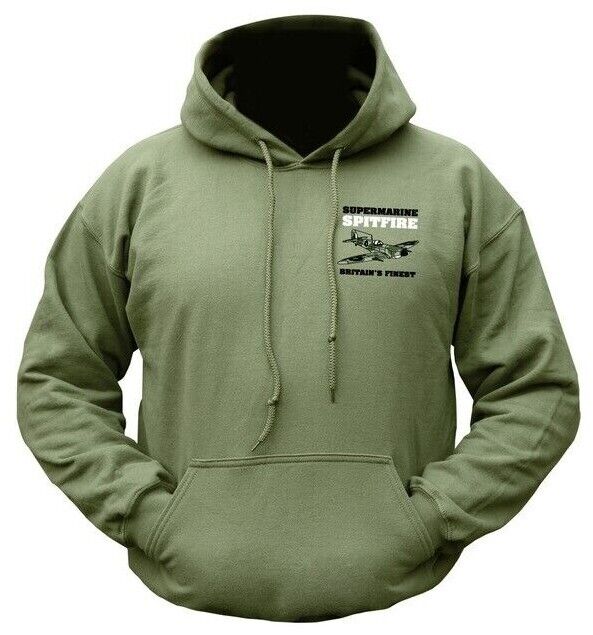 RAF-Spitfire-Hoodie-MENS-S-2XL-HOODY-VETERAN-Army-Military-Britains-Finest-225767963476-3
