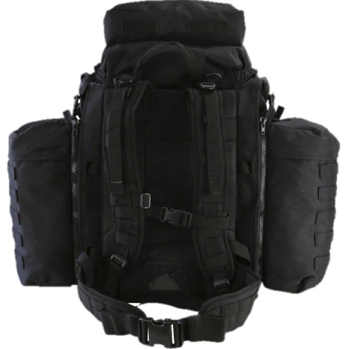 90-LITRE-TACTICAL-ARMY-ASSAULT-PACK-RUCKSACK-BERGEN-SIDE-POUCHES-BLACK-90L-325962457997-2