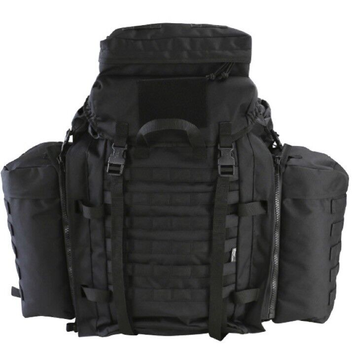 90-LITRE-TACTICAL-ARMY-ASSAULT-PACK-RUCKSACK-BERGEN-SIDE-POUCHES-BLACK-90L-325962457997-4