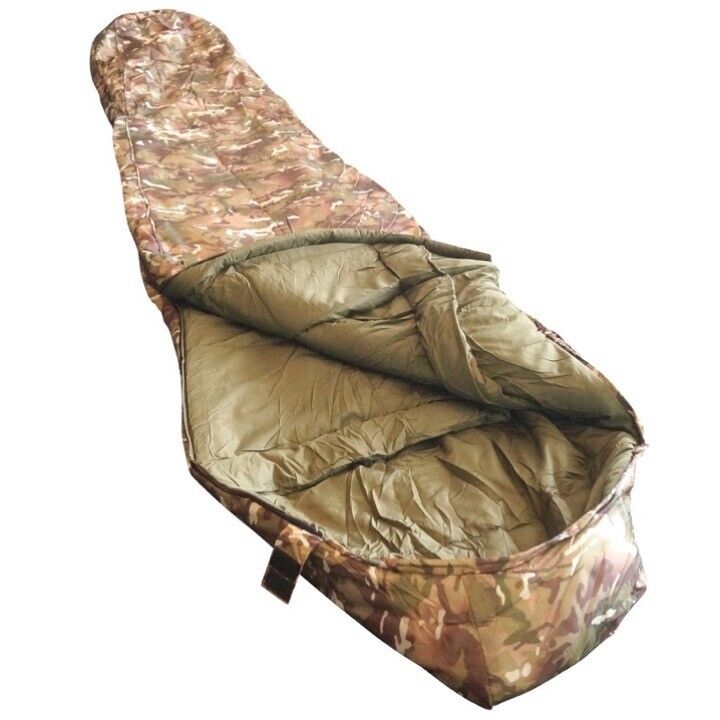 BRITISH-ARMY-CADET-SLEEPING-BAG-SYSTEM-220cm-7-WATER-RESISTANT-CAMO-CAMPING-235187391337-3