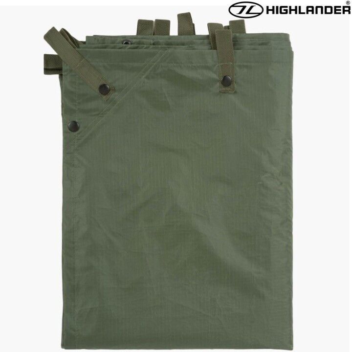 HIGHLANDER-BASHA-SHELTER-CAMO-WATERPROOF-TARP-SHEET-ARMY-GREEN-CAMPING-225153143277-2