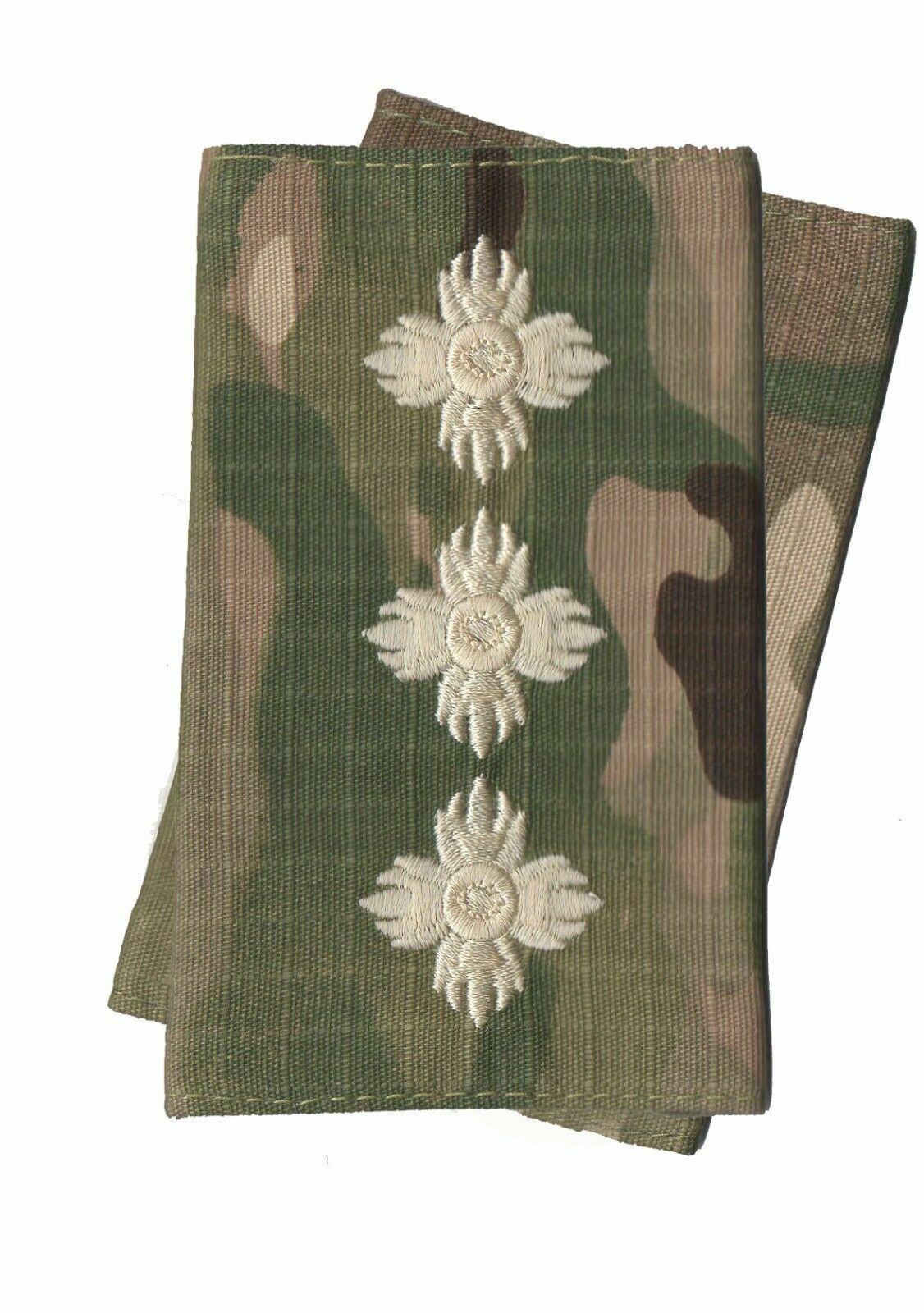 Variation-of-PAIR-OF-MTP-CAMO-RANK-SLIDES-EPAULETTES-IVORY-THREAD-BRITISH-ARMY-ALL-RANKS-233759820907-edec