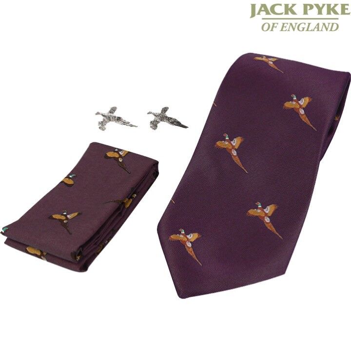 JACK-PYKE-PHEASANT-TIE-HANKY-CUFFLINKS-GIFT-SET-MENS-SUIT-SHOOTING-HUNTING-325884107688-5