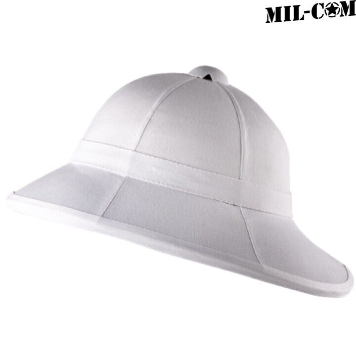 MIL-COM WHITE WOLSELEY PITH WW1 HELMET BRITISH ARMY UNIFORM REPLICA ...