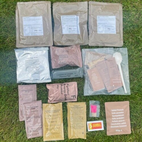 Emergency army survival food 1 day 24h ration military Meal Food prepper MRE (TYP4)
