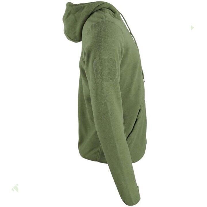 CLEARANCE-TACTICAL-WARRIOR-FLEECE-HOODIE-MENS-S-3XL-THERMAL-TOP-ARMY-GREEN-225943299379-3