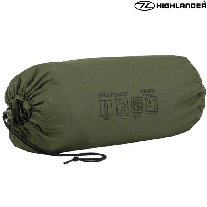 Highlander-Hawk-Bivi-Bag-Waterproof-Sleeping-Bag-Cover-Wild-Camping-Army-Green-235127412099-4