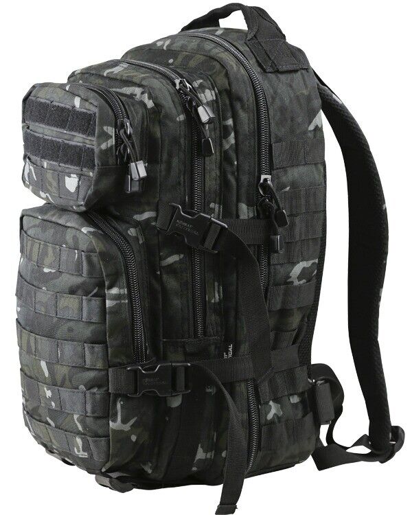 Variation-of-28L-Molle-Assault-Pack-Army-Cadet-Rucksack-3-Tier-Daysack-Bag-MTP-SAS-BLACK-CAMO-233451503909-bb4d
